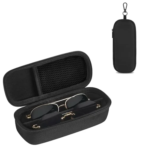 Travel Sunglasses Case Glass Organizer, Black