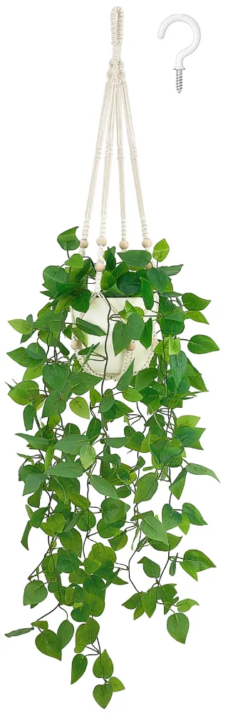 Fake Hanging Plant, Ivory