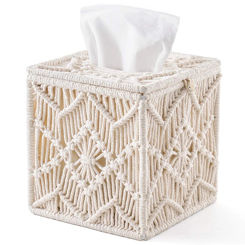Tissue Box Cover, Ivory