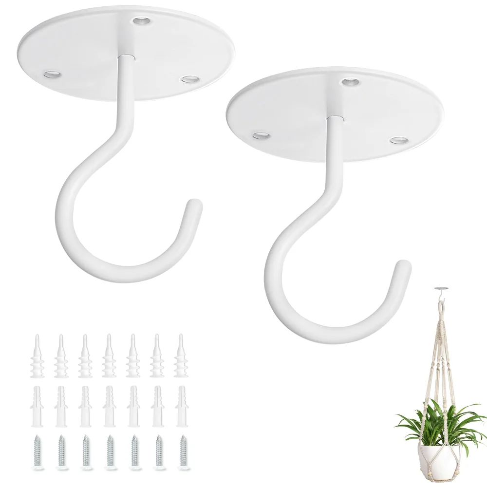 Ceiling Hook, 2-pack, White