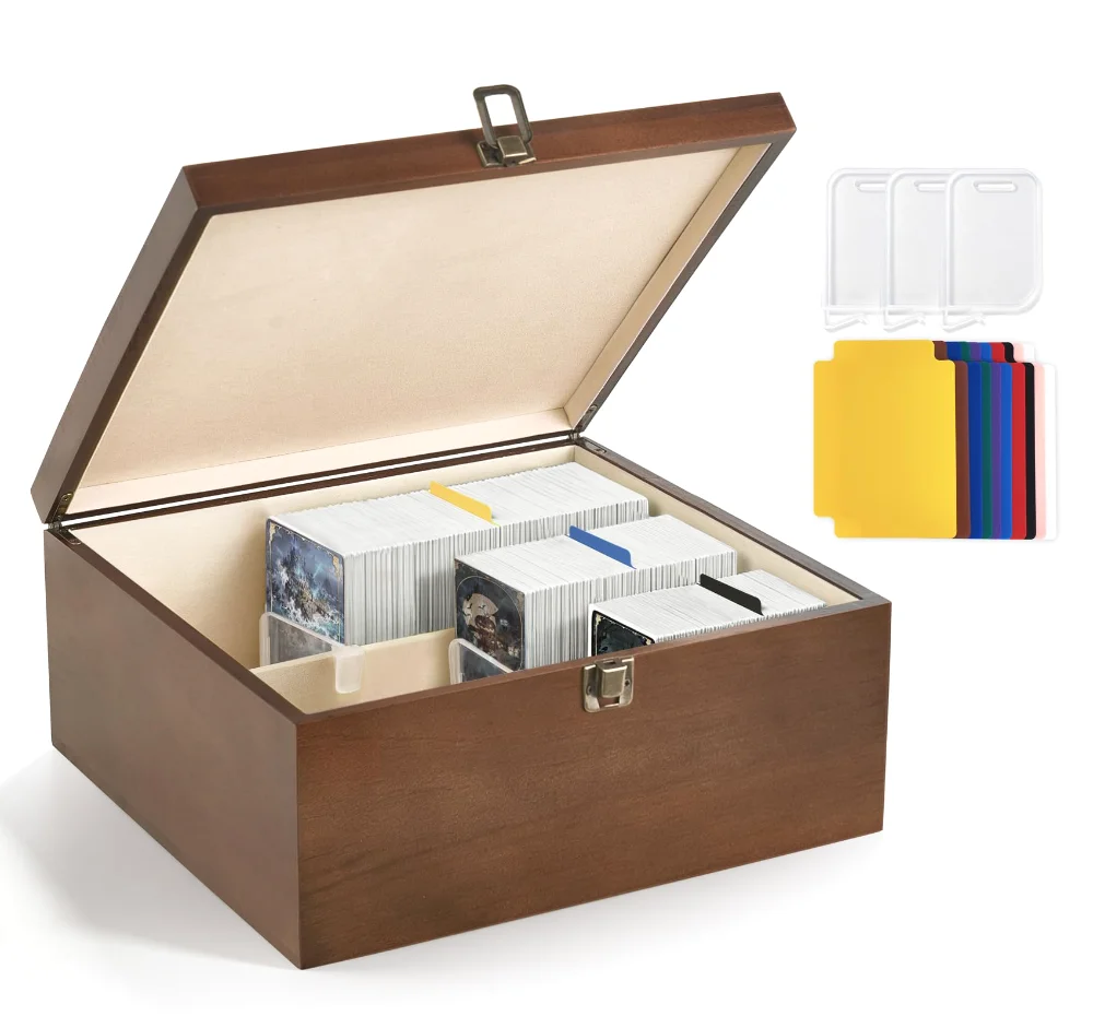 Trading Card Storage Box, Brown