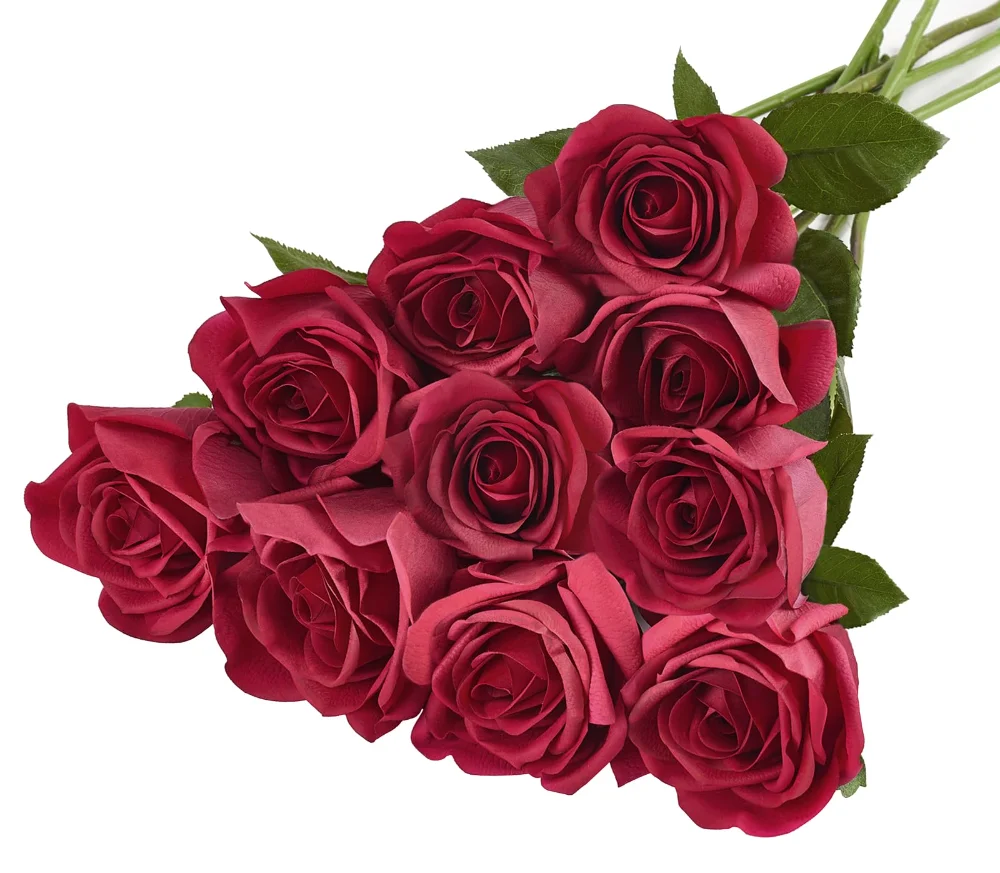 Rose Artificial Flowers 10 PCS, 10-pack