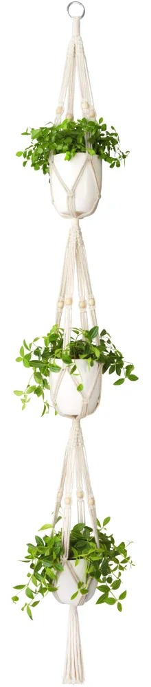 Macrame Plant Hanger 3 Tier, 70 in
