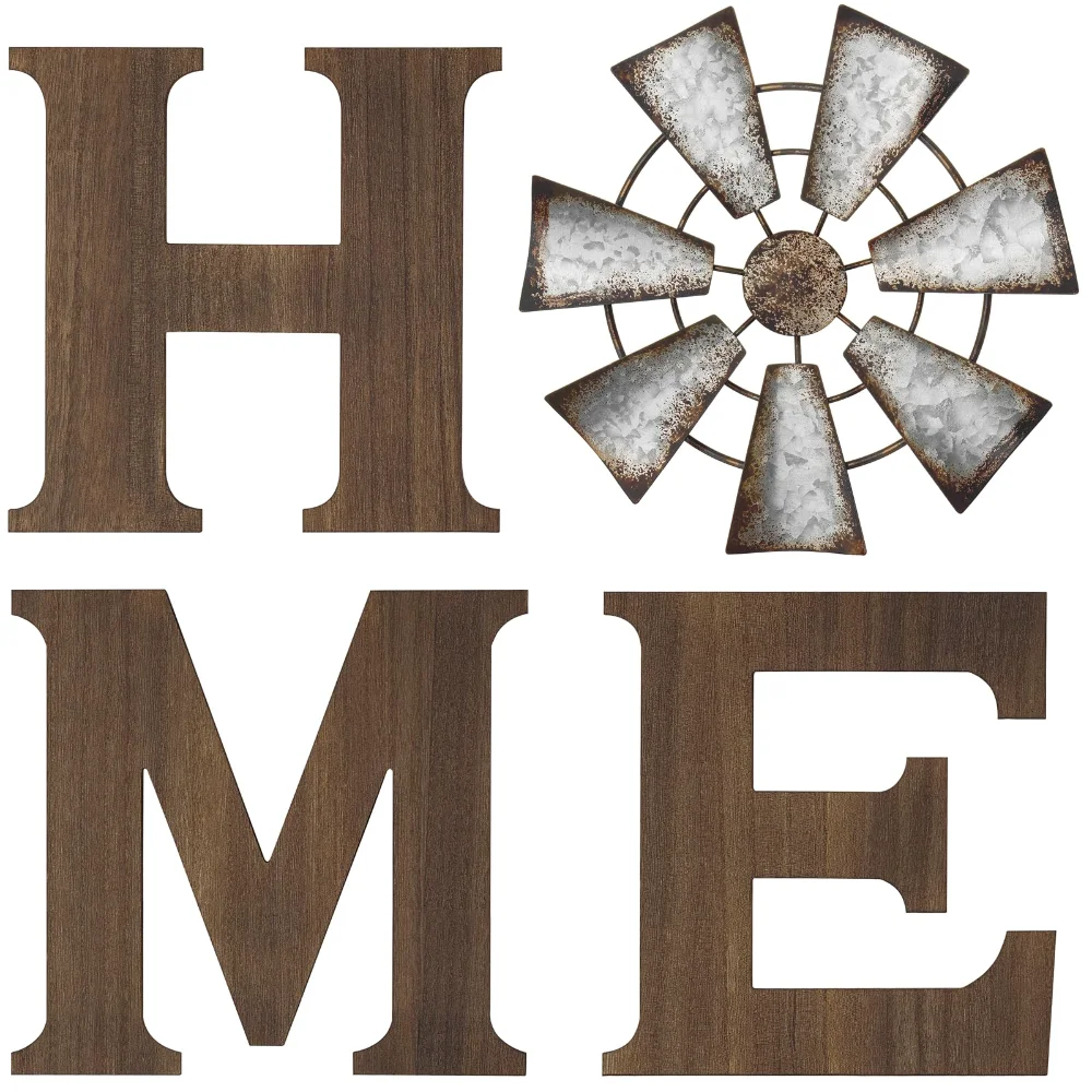 Wood Home Sign, Brown