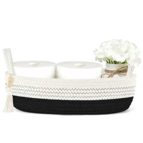 Toilet Paper Basket, White