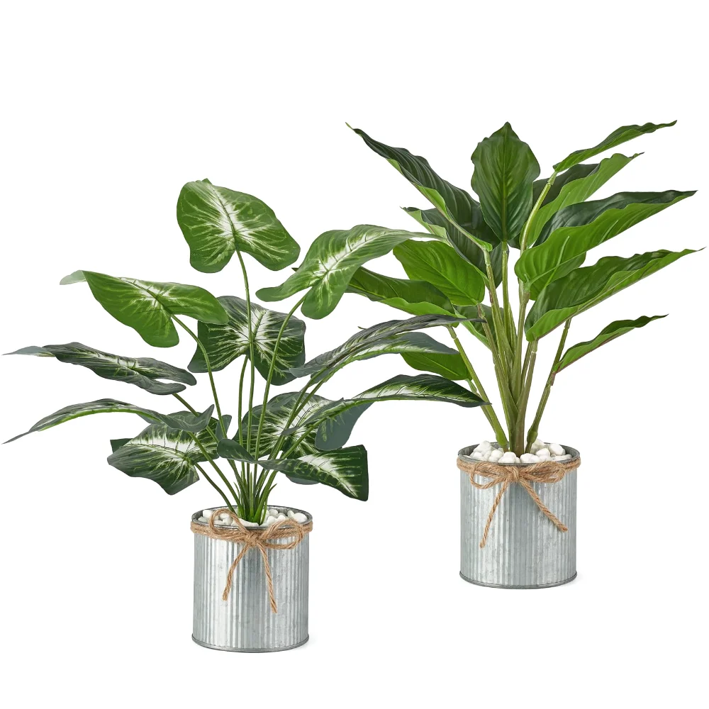 Fake Plants in, 2-pack, Grey