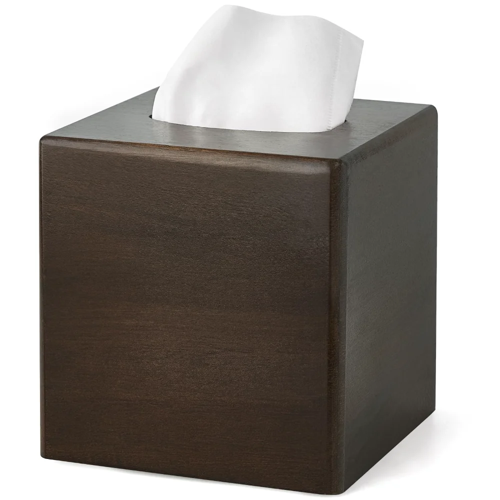 Tissue Box Cover Square, Brown