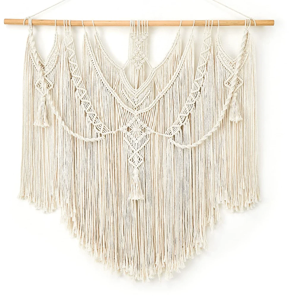 Macrame Wall, 36 in, Ivory