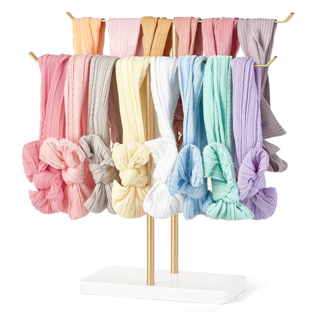 Headband Holder, 2 tiers, Gold
