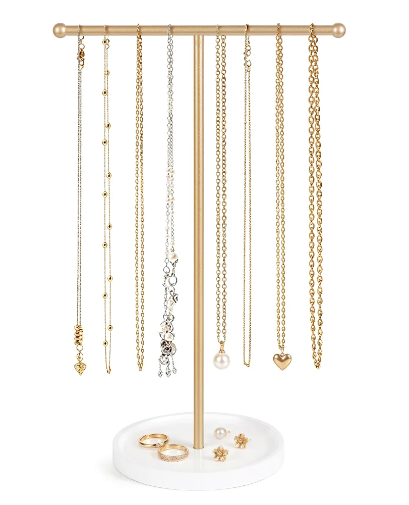 Necklace Holder Organizer, Gold