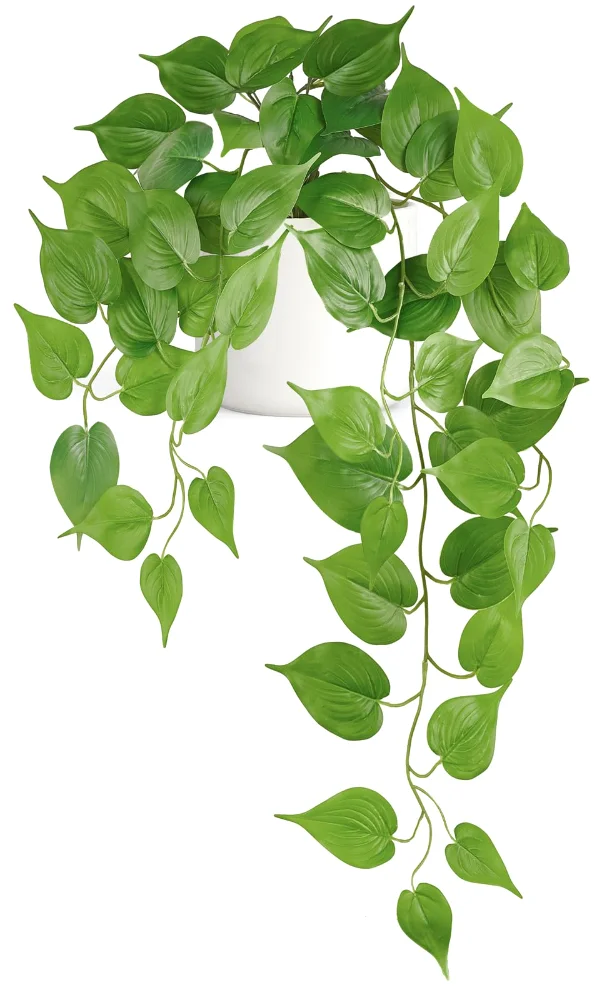 Fake Hanging Plants, 25 in, Green