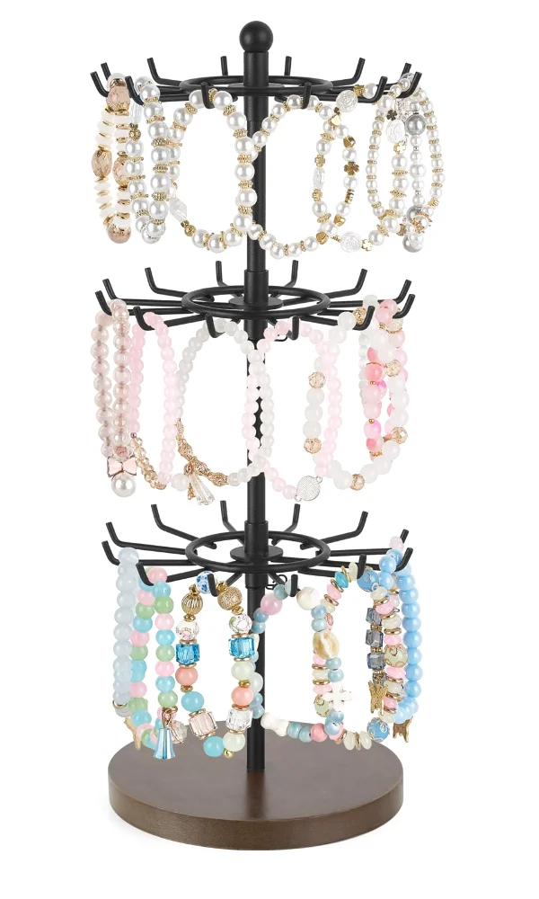 3-Tier Bracelet Display Holder Brown