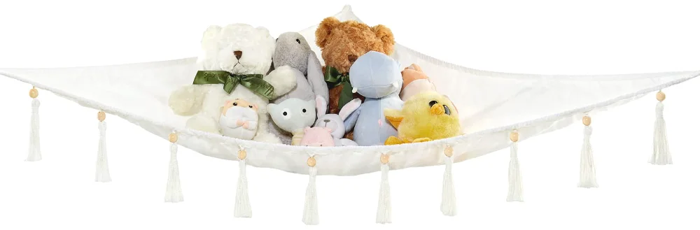 Stuffed Animal Hammock Corner, White
